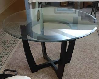 Glass top table
