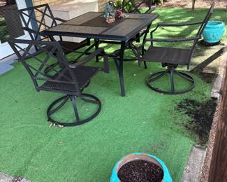 Patio table and chairs