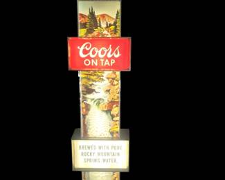 Coors Waterfall lighted bar sign