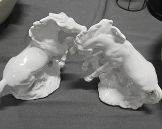 Porcelain horses