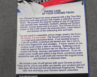 2021 Salvador Perez signed, chrome bat COA #14 of 221