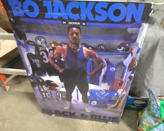Vintage BO Jackson Cardboard cutout
