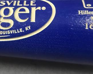 World Series Salvador Perez signed, two-tone bat
