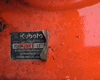 Kubota 4 wheel drive lawn tractor with bucket