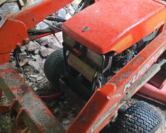 Kubota 4 wheel drive lawn tractor with bucket