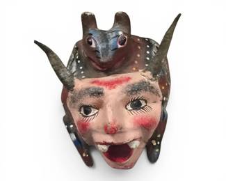 Wooden Folk art face