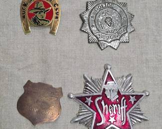 Vintage badges