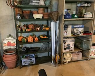 Pumpkins and pots