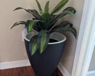 Large faux potted plant