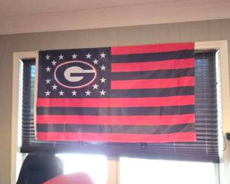 Georgia Bulldogs Flag 3x5 Deluxe Style Stars and Stripes Design