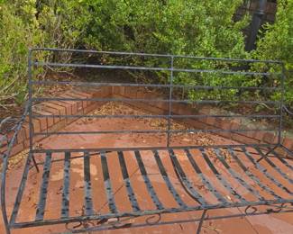 Vintage Woodard / Salterrini Wrought Iron Full Sofa