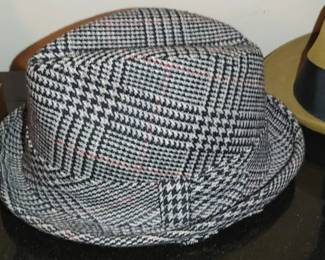 VTG/New Knox New York Fedora Men Plaid Wool Retro
