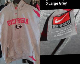 Vintage Y2K 2000s Nike Center swoosh full hoodie Georgia Bulldogs size extra large Gray