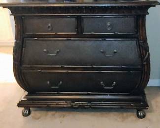 American Signature Furniture West Indies Tommy Bahama collection bedroom set ( each piece has a marble top inlay)