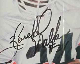 Beautiful image of Herschel Walker with signature