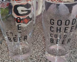 Good cheer cold beer glasses
