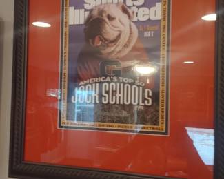 Sports Illustrated framed Georgia Bulldog UGA cover