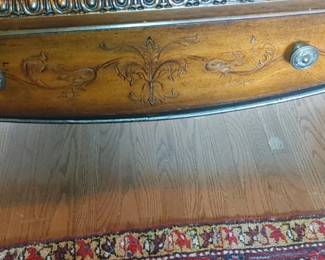 Beautiful design on the front drawer