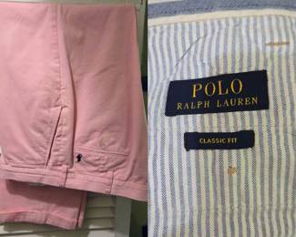 Polo Ralph Lauren Mens Pants Classic Fit Pink 