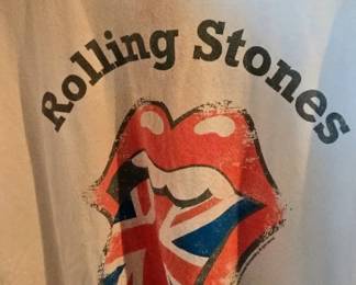 VTG The Rolling Stone UK British Tongue Graphic Print T Shirt Mens Size