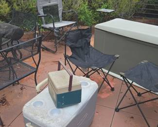 Wrought Iron furniture coolers large storage box
