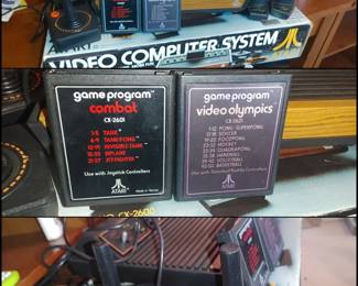 Atari game system in BX with all parts & 2 games