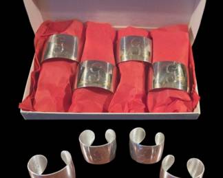 Peter napkin rings monogram G