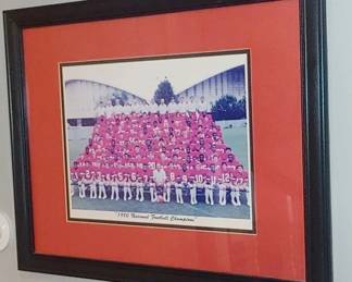 framed team picture is the official portrait of the 1980 Georgia Bulldogs football team.