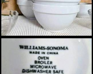 5 Essential White by Williams-Sonoma ALL PURPOSE BOWL 5 1/8" Set NOS