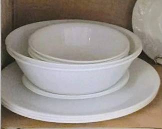 Corelle Vitrelle Winter Frost plates large serving bowls soup bowls small plates