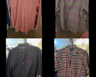 Huge selection of Ralph Lauren button down shirts Polo