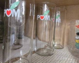 Pom Glasses pomegranate juice glasses