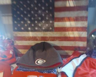 Lots of University of Georgia clothing