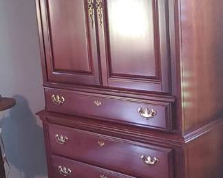 Beautiful Sumpter chest on chest armoire/Tv