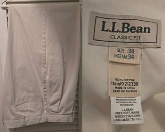 LL Bean slacks pants 38/34