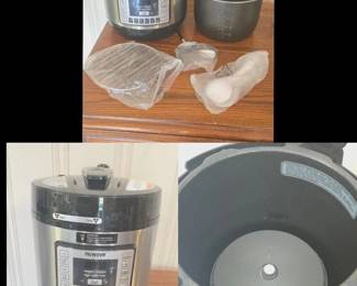 ( New no box never used )NuWave Nutri-Pot 6-Quart Digital Pressure Cooker in stainless steel and black.