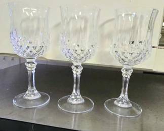 Crystal D'arques "Longchamp" Wine Glasses-Set of 3
