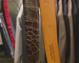 Crescent brand Louisiana select wild alligator belt