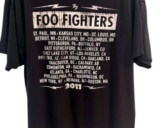 Foo Fighters official 2011 concert T-shirt