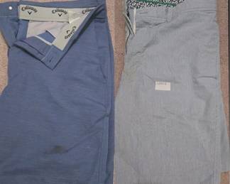 Callaway Shorts-Lincs shorts & Lincs by David Chu blue & white striped shorts