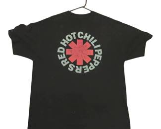 Vtg Y2K Red Hot Chili Peppers T Shirt Mens L Black Graphic Band Concert 2006