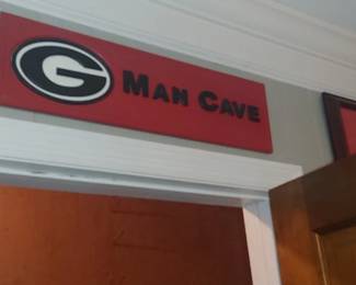 Georgia Bulldog man cave sign