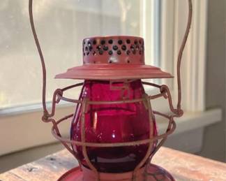Handlan St Louis USA Edison System Lantern Red Globe Baltimore Transit Co.