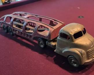 007 Vintage Hubley Transport Auto Carrier Toy Truck