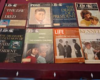 JFK Memorabilia Magazine Collection and Kennedy Family Lot