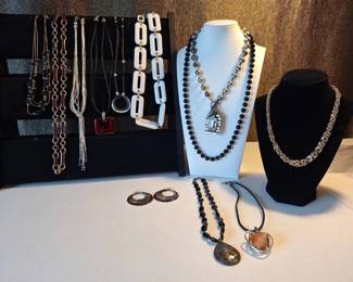 Fashion Necklace Collection with Statement Pendants, Beaded Strands  Chain Necklaces