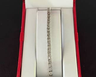 925 Sun Silver Tennis Bracelet