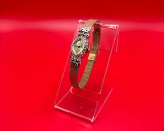 Vintage Hamilton 17 Jewels 14K Gold And Diamond Watch