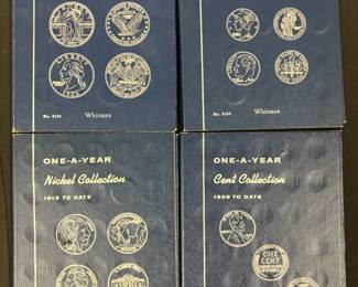 Partially Completed Whitman Coin Books