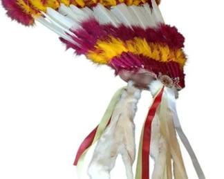 American Indian Headdress Style Headware  Washington Redskins Colors